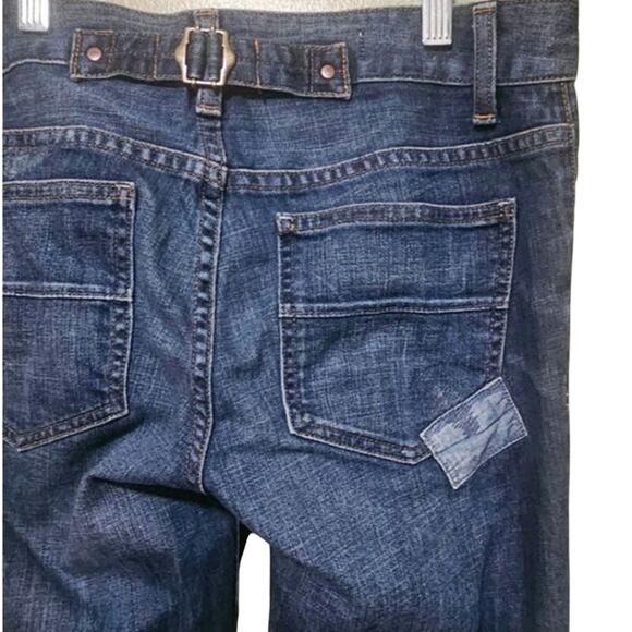 Gap 1969 Easy Straight Jeans Distressed Low Rise Women's Size 26/2 Casual - Picture 5 of 8